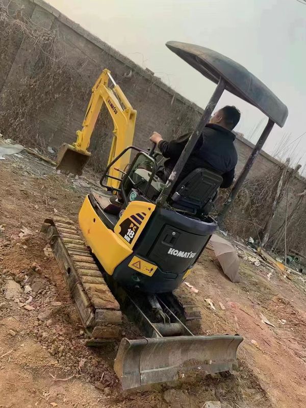 Used earth moving machinery crawler excavator 2 ton high quality mini excavator Komatsu pc 18 MR