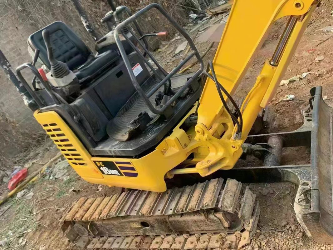 Used earth moving machinery crawler excavator 2 ton high quality mini excavator Komatsu pc 18 MR