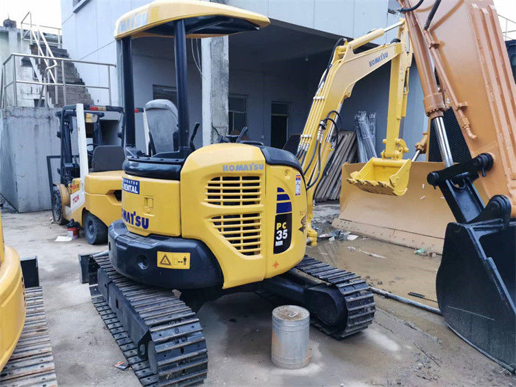 Low price 3 tons used Japan imported Komatsu pc 35 MR crawler excavator with lower working hours