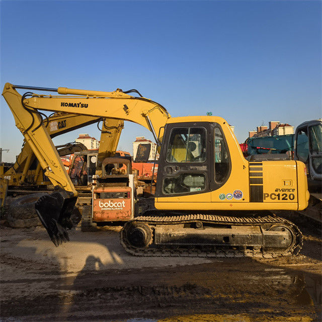 High Quality 12 Tons Used Excavator Japan Imported Komatsu Pc 120 Crawler Excavator With Lower Working Hours