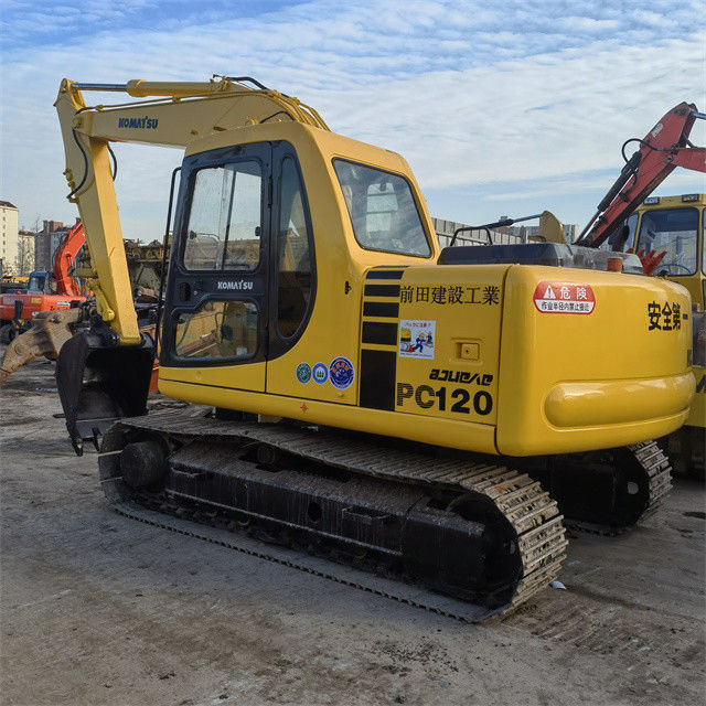 High Quality 12 Tons Used Excavator Japan Imported Komatsu Pc 120 Crawler Excavator With Lower Working Hours