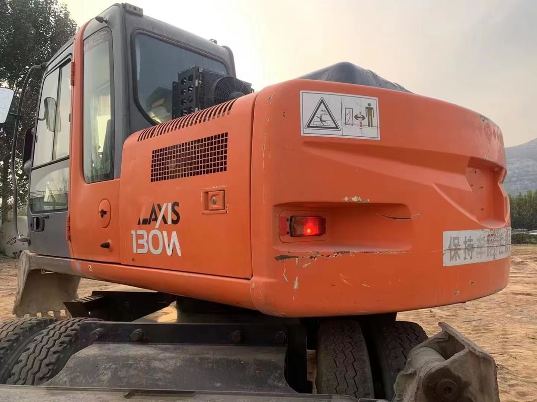 14 ton Japan imported 90% new Hitachi ZX 130W Used Wheel excavator with high quality and best performance for sale