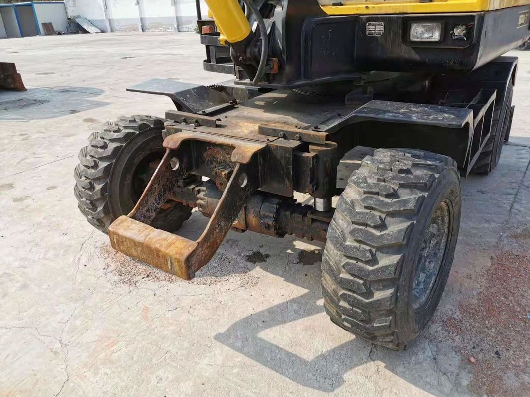 6 Ton Ready To Work Korea Imported Hyundai R60-7 Used Wheel Excavator