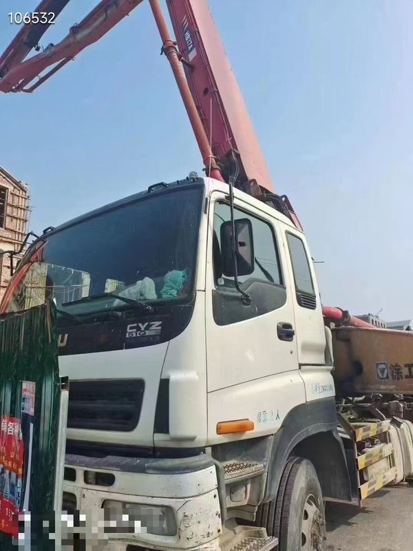 6×4 Or 8×4 Drive Ready To Work XCMG. HB37A 37 M Concrete Pump Truck For Concrete Delivery And Pouring