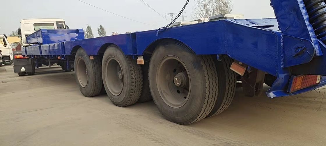 Two-axle Lowbed Semi Trailer Featuring Low Ground Clearance And Strong Load-bearing Capacity