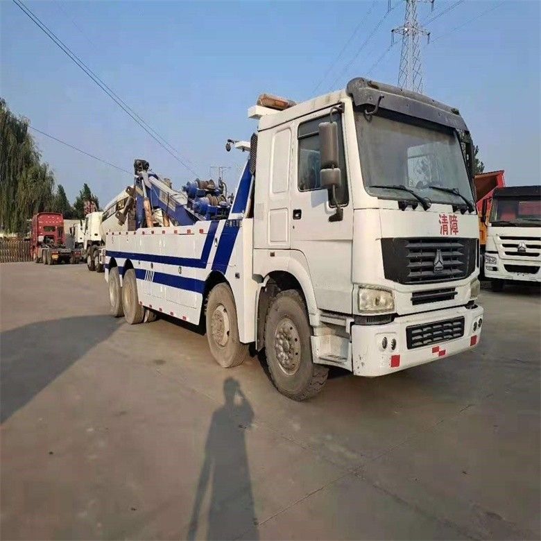 Lower Hours Used Howo 6*4 Wrecker Tow Truck 8*4 Tow Body With ISO9001 / CCC Certified