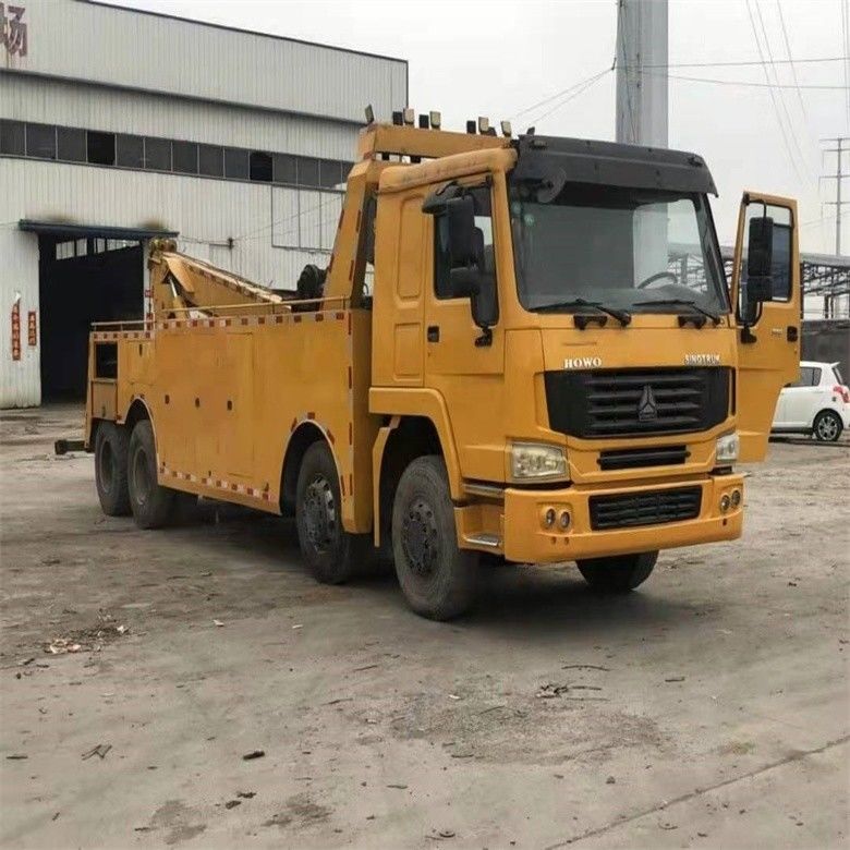 Lower Hours Used Howo 6*4 Wrecker Tow Truck 8*4 Tow Body With ISO9001 / CCC Certified
