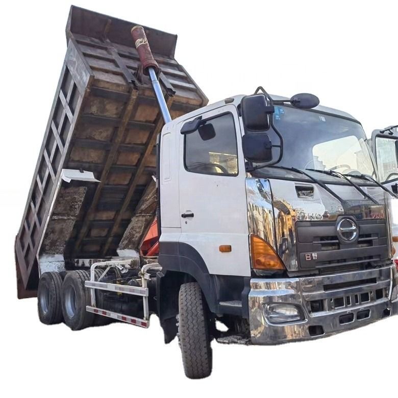 Multimedia System Used HINO 6*4 Heavy Duty 700 Dump Truck for Heavy Construction
