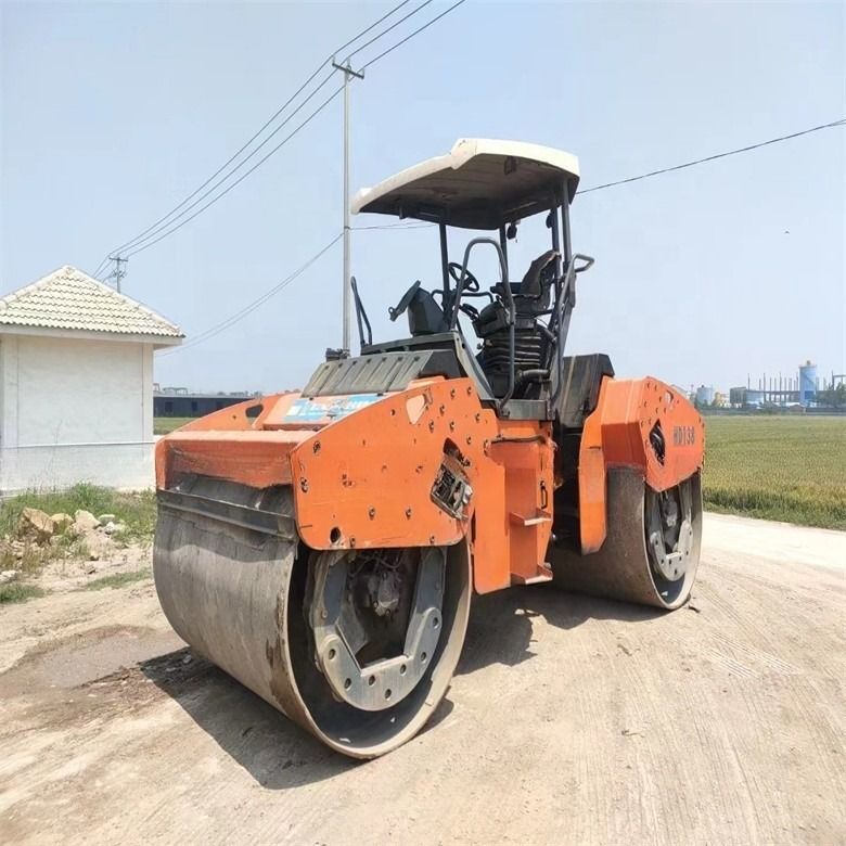 14 Ton Used HAMM HD130 Road Roller Imported from USA for Highway Bridge Engineering