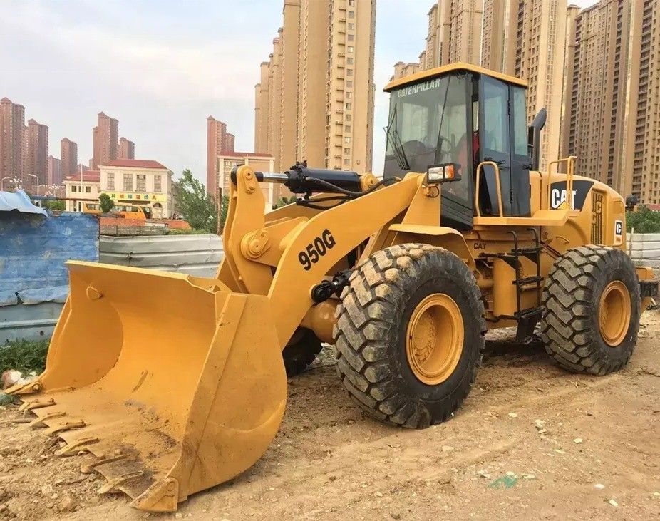 Unload Log 5 Ton Secondhand Japan Caterpillar 950G Loader Used Cat 950 Manual Wheel Loader