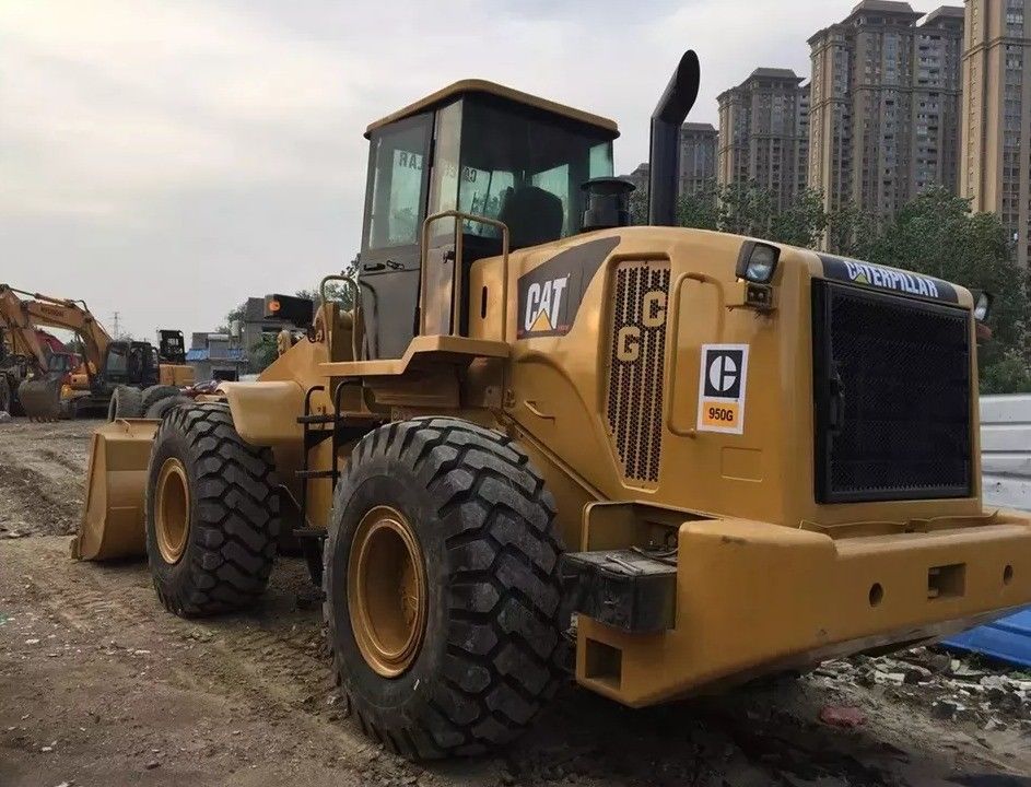 Unload Log 5 Ton Secondhand Japan Caterpillar 950G Loader Used Cat 950 Manual Wheel Loader