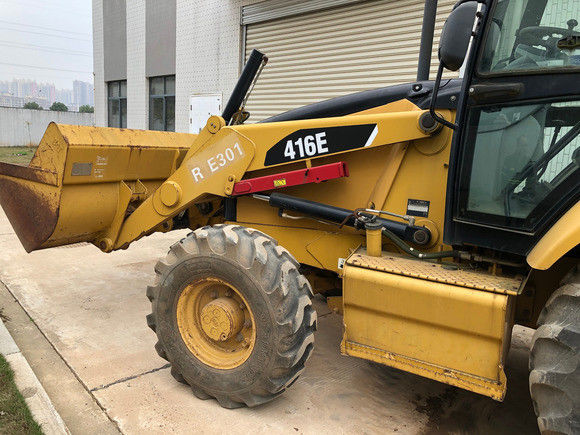 6792 10200 kg Machine Weight Used Caterpillar 416E Backhoe Loader 162 kw Original Now