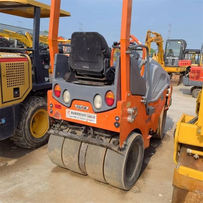 2.5 Ton Used Hamm Roller Compactor HD35VT In Original Color With Exciting Force Of 28KN