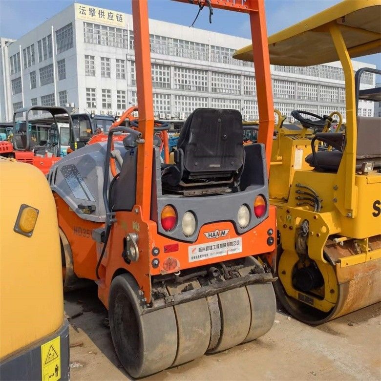 2.5 Ton Used Hamm Roller Compactor HD35VT In Original Color With Exciting Force Of 28KN