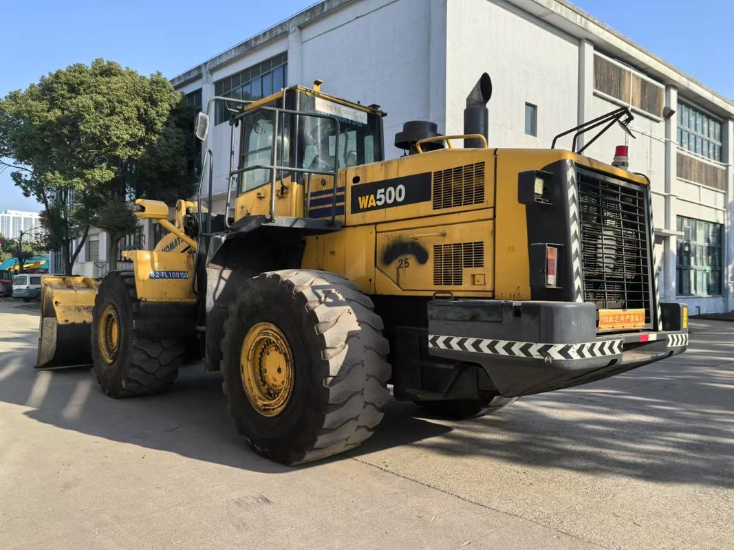 Used Komatsu WA500-6 Wheel Loader Heavy-Duty Front Loader Exported from China