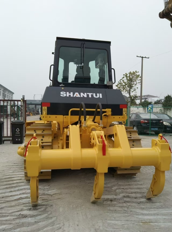Used Shantui SD13L Wetland Bulldozer For Exporter Transport Length 4.492 M