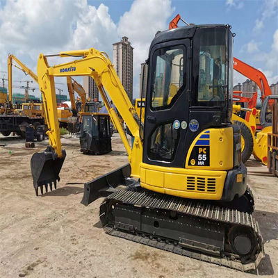 High quality 6 tons used Japan imported Komatsu pc 55 MR crawler excavator with lower working hours